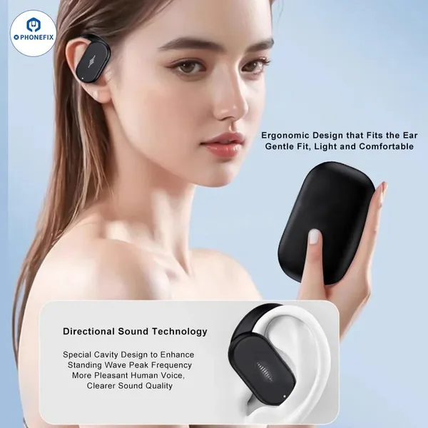 HD313 Smart Voice Translation Headset, Voice Translator, Translation Device, Intelligent Recognition of 144 Languages.