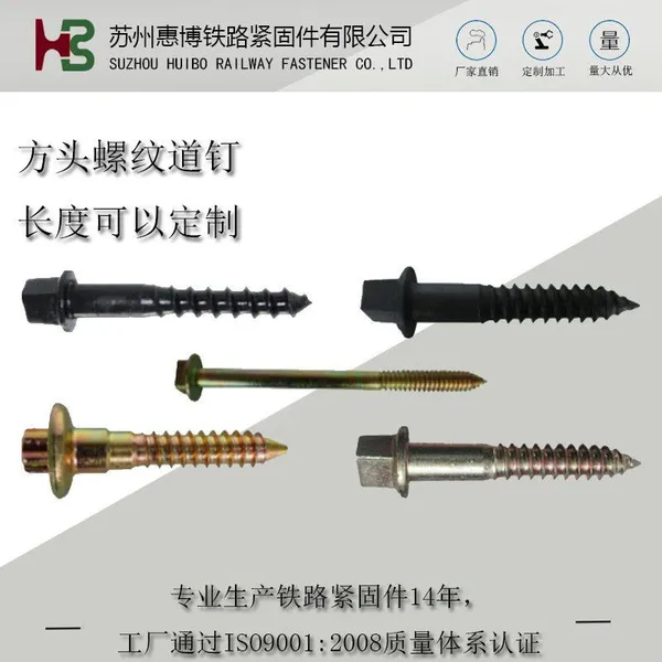 Railroad Fasteners Screw Spikes Square Rectangular Hex and Dome Heads Spikes Dog Spike Ss25 Ss8 DHS35 Sdu9 photo-3