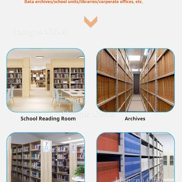 Portable Metal Library Cart 3 Shelves—Large Capacity Double Sided School Classroom Book Display Wagon—Steel Book Trolley For Education Supplies photo-5