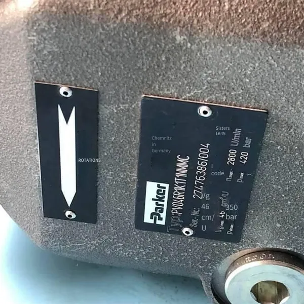 American Parker Brand Plunger Pump Pv092b9k1t1nx5863 photo-2