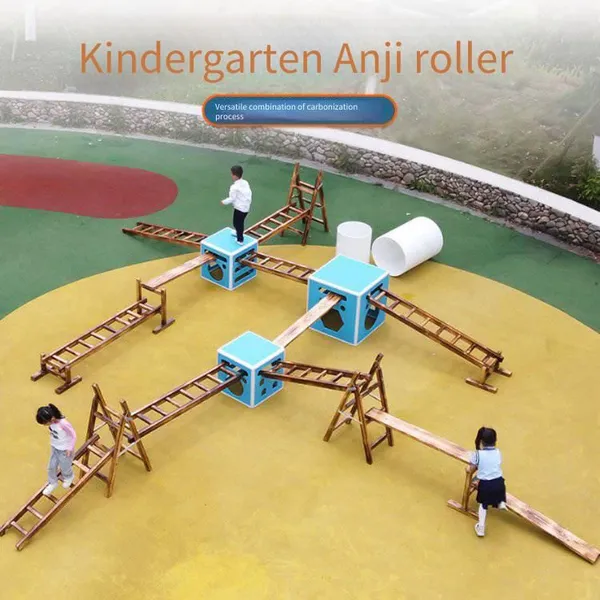 Xinshengmei Kindergarten Roller, Outdoor Interactive Sensory Integration Training Equipment, Foot-balance Toy photo-3