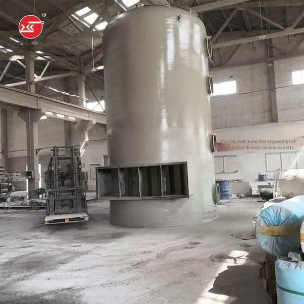 Workshop Exhaust Gas Treatment, Frp Exhaust Gas Absorption Tower, Frp Scrubber Customized According to Specifications photo-3