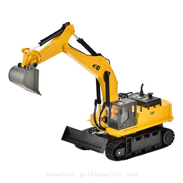 15 Channel 2.4G Remote Control Excavator Music Lighting RC Truck Toys photo-5
