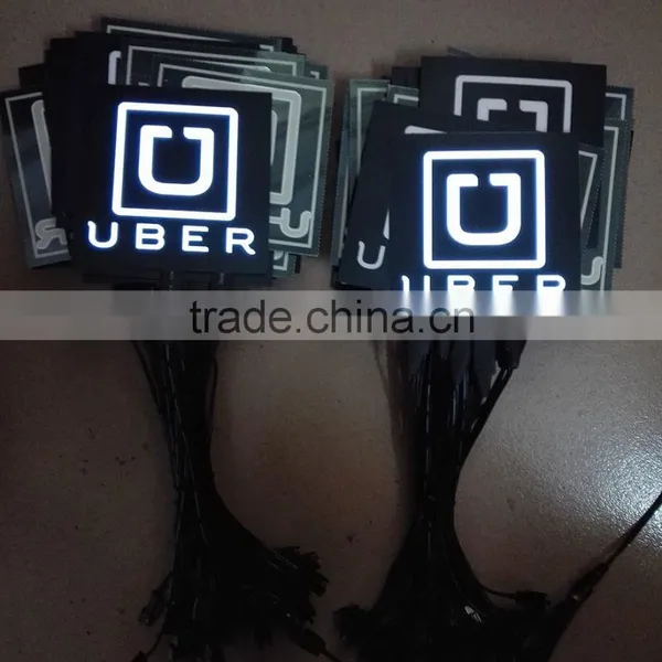 Popular 10cm*10cm Custom Flexible EL Panel Car Sticker With 12V EL Inverter photo-2