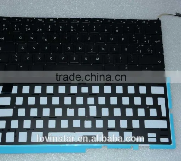 Professional Spanish Laptop Keyboard Replacement LED Backlight Lighting For Macbook Pro A1286 2008-2012 photo-5