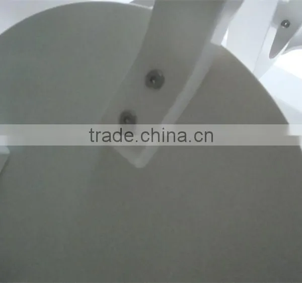 RCH-0719 White Wooden Coffee Table Legs Round Glass Tea Table photo-6