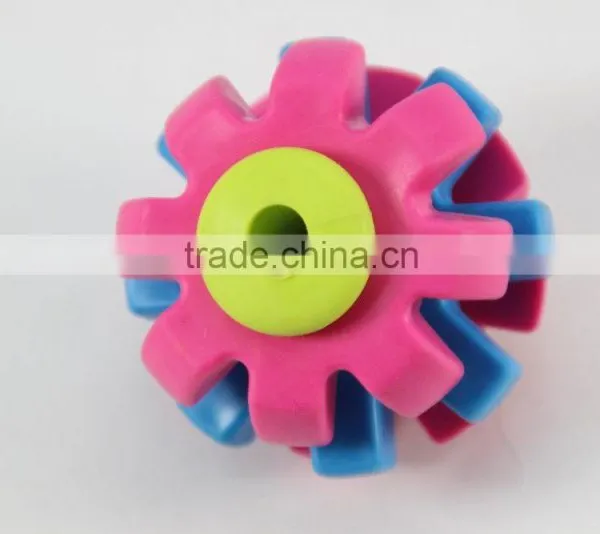 Pet Products Thermoplastic Rubber Three-gear Pet Cat Dog Chews Toy photo-2