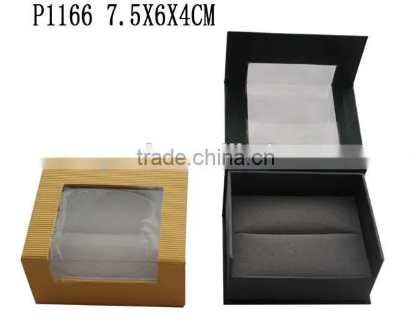 P1163 Windowed Cardboard Velvet Lining Watch Box photo-5