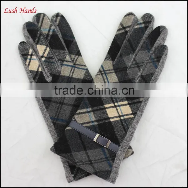 Ladies Wholesale Woolen Top Hand Gloves Women With Belt photo-2