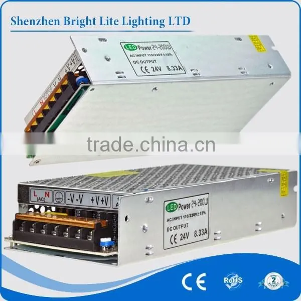 Factory Price! Led Power Supply 24V 8.33A 24-200W Power Supply 12v photo-5