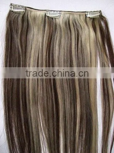 Clips in Hair Extension,clip on Hair Extension,natural Wave Clip Hair photo-3