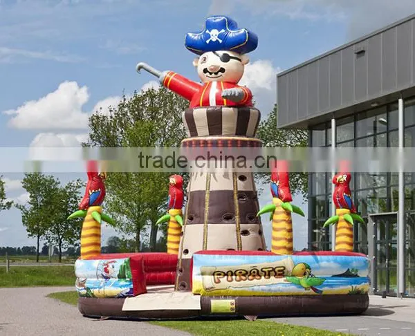 Hot Sale Backyard Water Rock Climbing Wall Pirate Theme Climbing Tower Inflatable Rock Climbing Wall Supplier's Choice photo-2