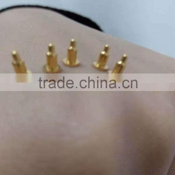 Gold Plated Brass Spring Loaded Pogo Pin Battery Connectir for Electronics Test Machine photo-6
