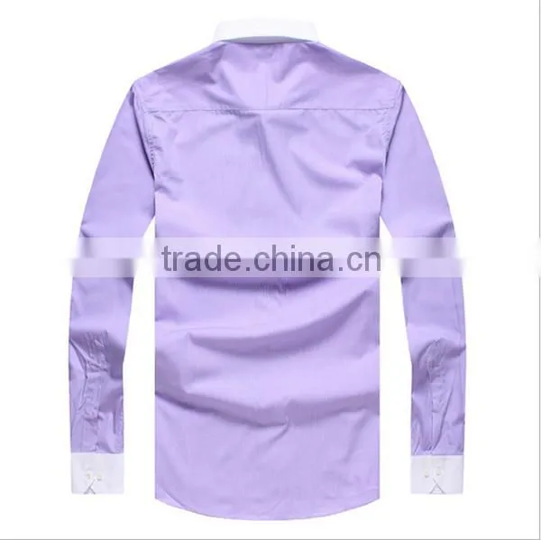 Wholesale Mens Dress Shirts Models 100% Polyester Shirts 2016 photo-3