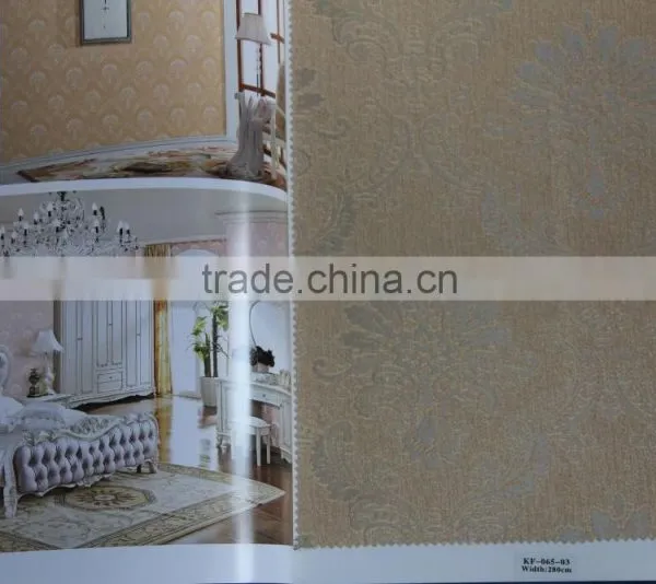 FOB.Shanghai Jacquard Textile Wallcloth Wallfabric photo-2