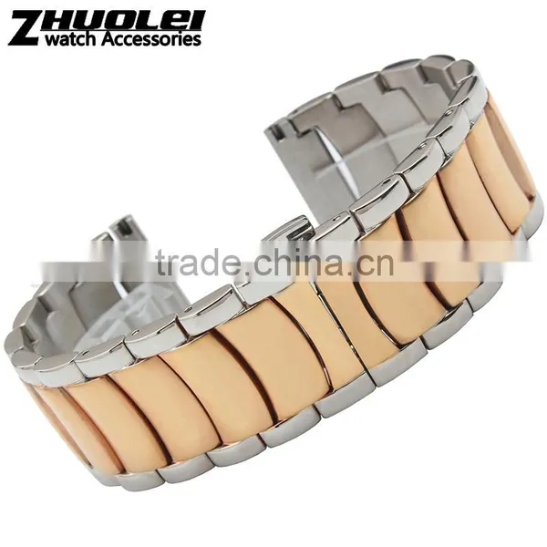 24mm High Quality Imported Stainless Steel Watch Bracelet for Men's and Women's Wholesale 3PCS photo-3