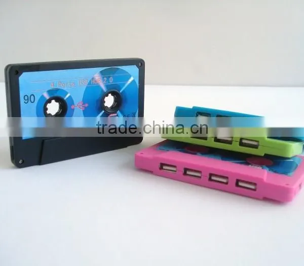 2.0 High Speed Cassette Shape 4 Port USB HUB photo-2