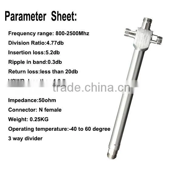 Connector 3g 4g Signal Repeater Cavity Splitter 3way Power Spliiter photo-5