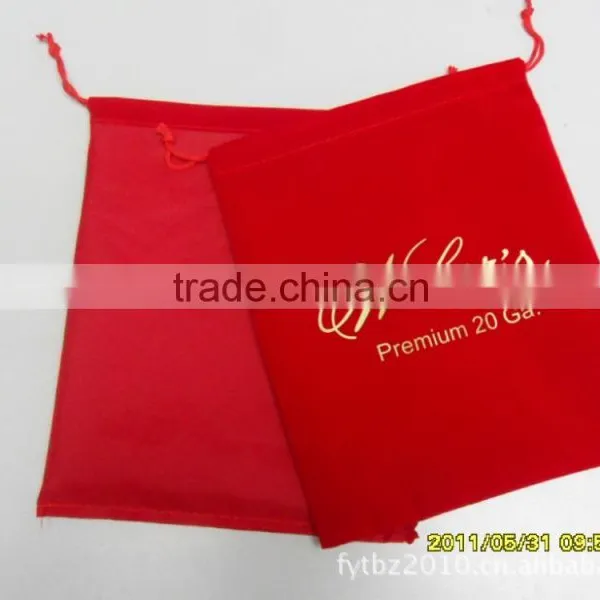 Customized Velvet Bags and Pouches With Falp,hot Stampinglogo photo-4