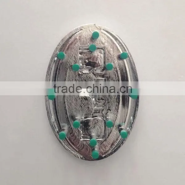 Famous Car Logo and Their Name 3D Self-adheisve ABS Plastic Chrome Plated Car Wheel Cap photo-3