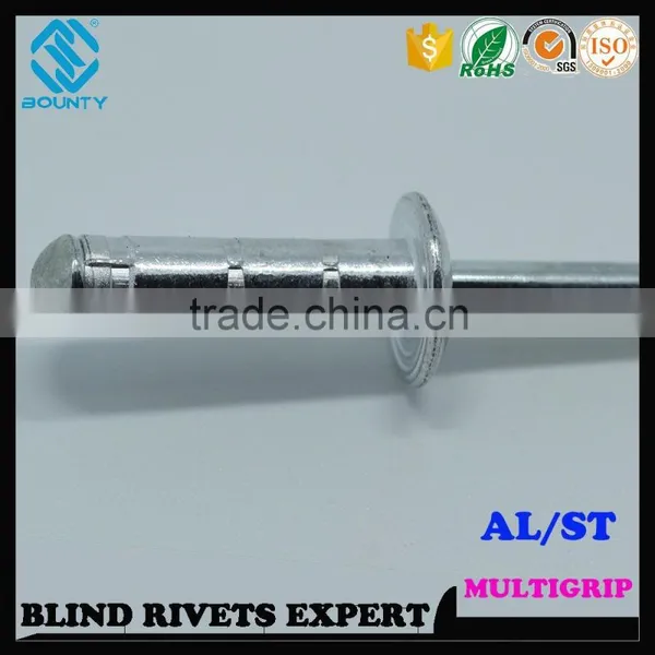 HIGH QUALITY FACTORY DOME HEAD ALU/ST MULTIGRIP POP RIVETS photo-4