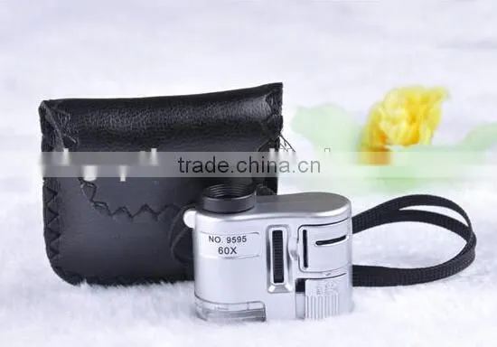 60x Mini Pocket Microscope With Led and UV Lamp photo-5