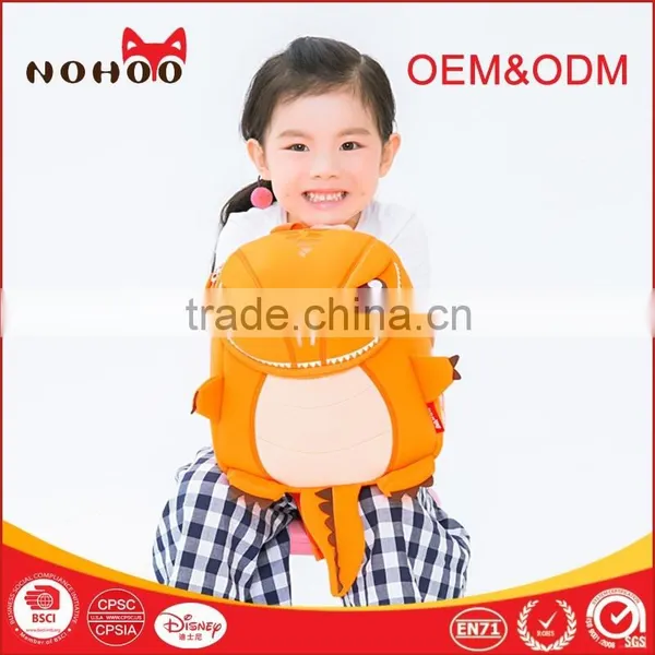 Orange Green Dragon Kids Baby Cartoon School Bags 3D Animals Backpack For Girls Boys Quality Choice photo-4