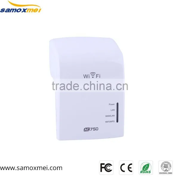 AC750 11ac 750Mbps 2.4Ghz & 5Ghz Dual Band WiFi Repeater /WiFi Extender / Access Point / Wireless Router