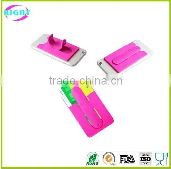 Silicone Card Holder Adhesive Back Stick Card Holder photo-4