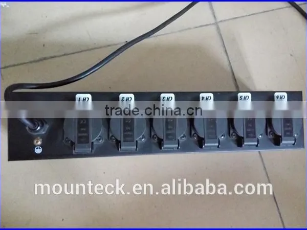 6 plugs 1 switch high current control on off light control switch
