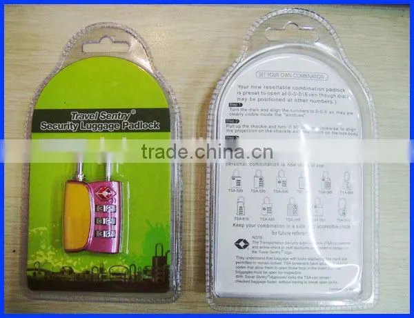 New Design Tsa Lock/ 3 Digital Combination Padlock/ Luggage Lock TSA-12068 photo-3