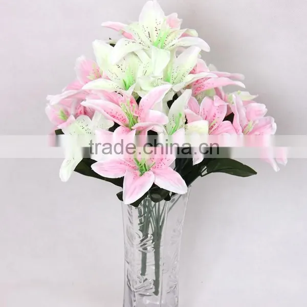 Supply High Quality Oriental White 10 Heads Lily photo-3