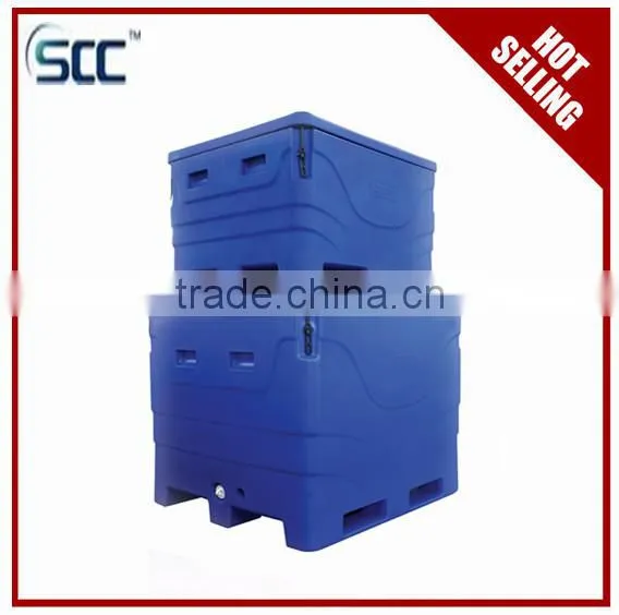 600Ltr PE Storage Tanks, Plastic Roto Fish Tanks, PU Insulation Fish Tanks photo-2