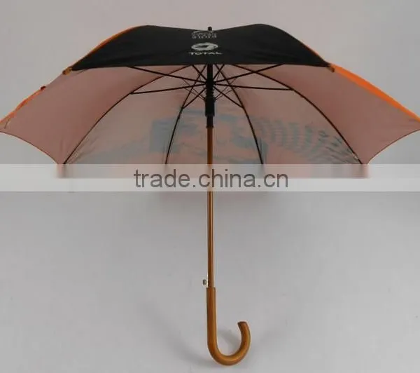 Customized Made Colorful Straight Best Selling Wooden Umbrella With Sunscreen photo-3