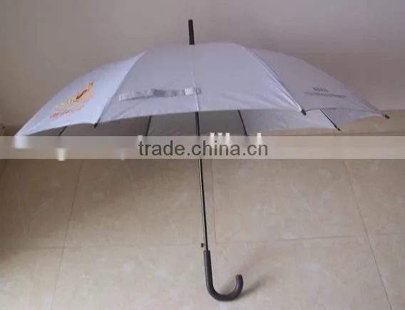 23''auto Open Stick Gift Electroplated Frame Rain&sun Handheld Umbrella photo-2