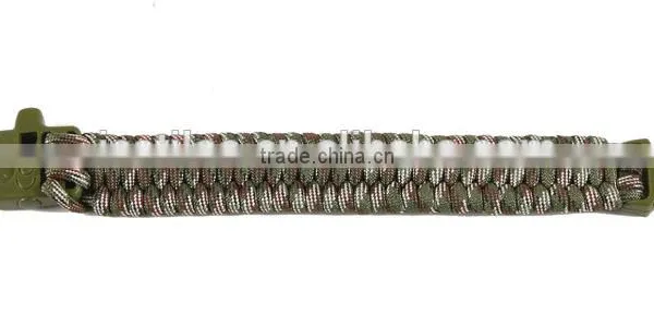 3.5CM Wide Green Camo Make Fire Paracord Bracelet Quality Choice photo-3