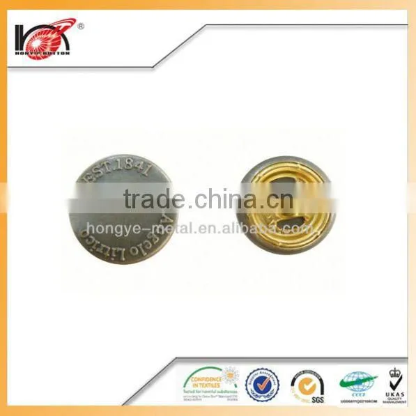 24 Line Ring Snap Black Shank Button For Jeans Buttons photo-3