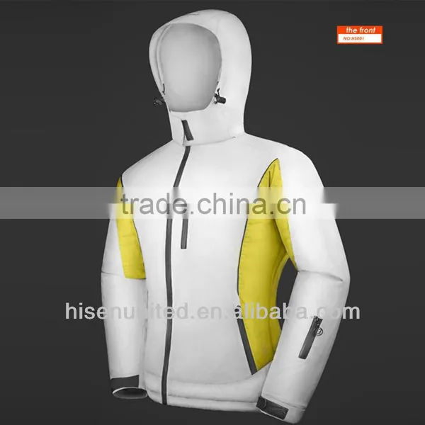 100% Nylon Taslon Outdoor Ladies Hoodie Ski / Snow Insulation Jacket