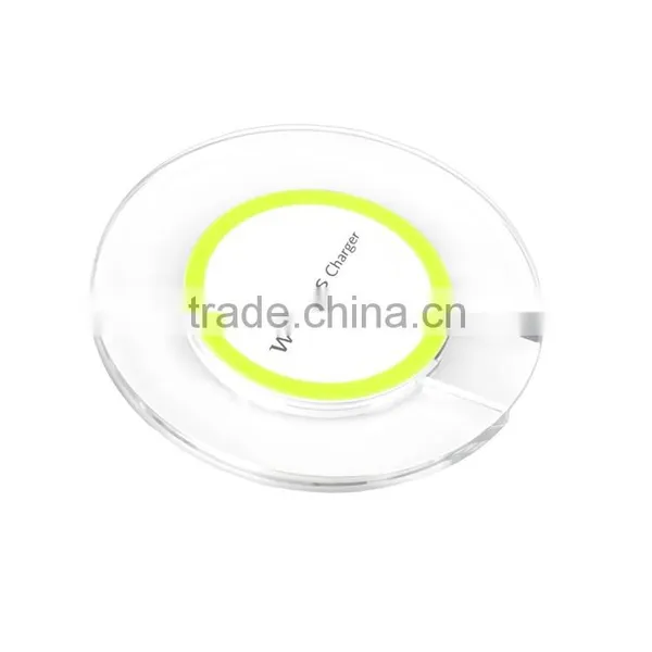 2016 Cool LED Indictor Charging QI Standard Wireless Charger Pad And Receiver For Both IPhone Android Phone Quality Choice photo-2