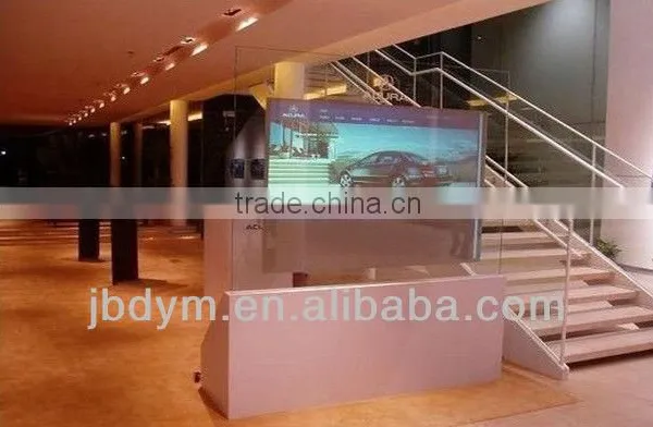 Transparent Rear Projection Screen for Advertisement