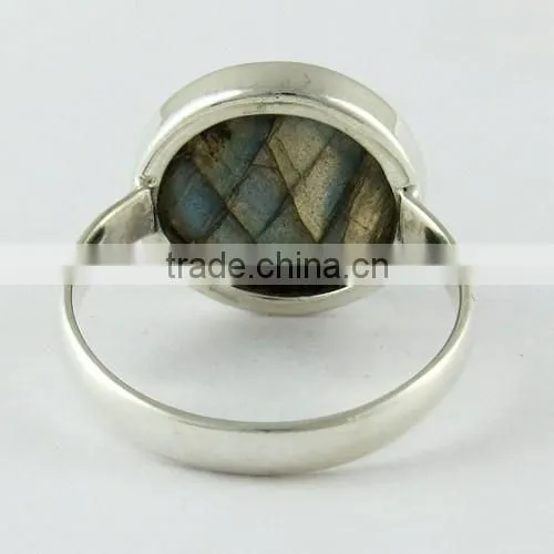 Exotic !! Blue Fire Labradorite 925 Sterling Silver Ring, Silver Jewellery Wholesale, Handmade Silver Jewellery photo-5