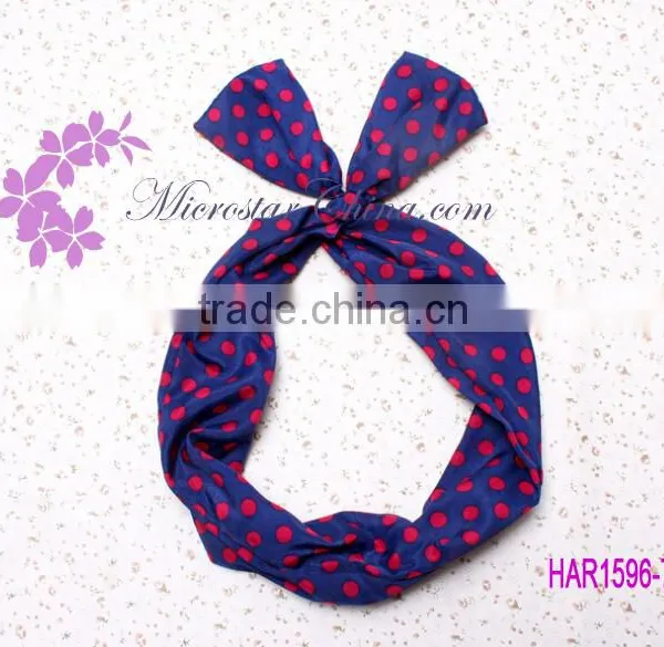 IN STOCK Girls Stretch Knot Rabbit Bow Headband Hairband Strip Headwear Wholesale photo-3