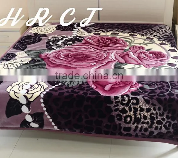China Whosales Mink Blanket 2 Ply Polyester Blanket