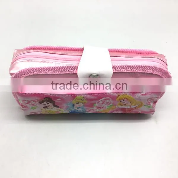 Pink Color Cartoon Design Cute Stainery Pencil Bag photo-3