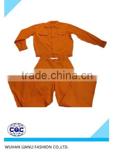Orange Mens Breathable Cotton for Winter Coverall Separated Workwear Uniform Jackets