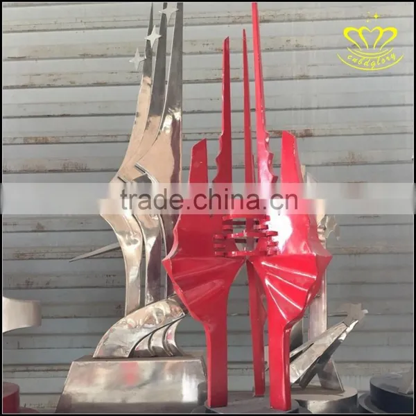 Urban Landscape Art Stainless Steel Sculpture Custom Landscape Sculpture Design