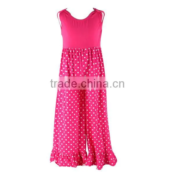 Wholesale 2016 Girls Clothes Summer Sleeveless Lovely Shorter/longer Jumpsuit Quatrefoil Baby Romper photo-2