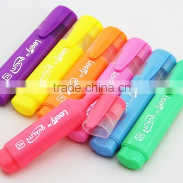 Bright Multi-color Flat Barrel Highlighter Pen photo-6