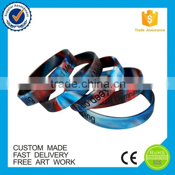 Personalized Bulk Cheap Silicone Custom Skull Wristband photo-3