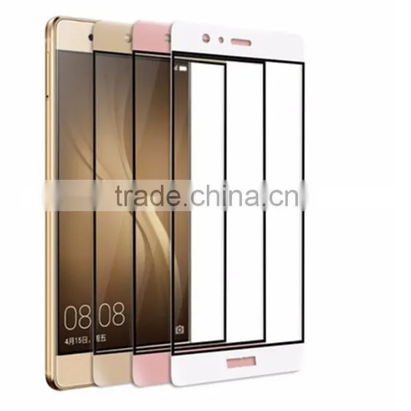 Anti-fingerprint Colored Clear Tempered Glass Screen Protector for Huawei P9 photo-4